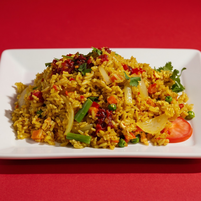 Yellow Curry Fried Rice.