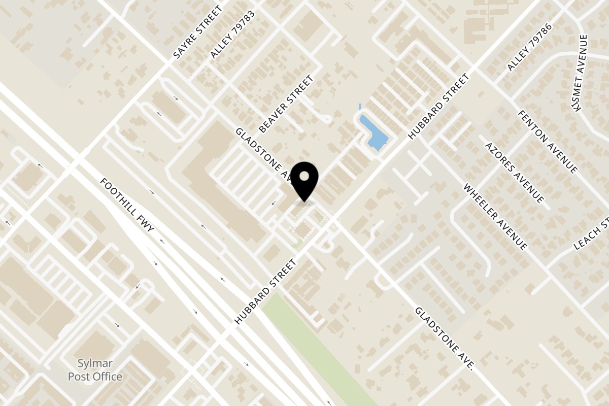 Map showing the location of Dome Pochana - Thai Family Restaurant on 13191 Gladstone Ave in Sylmar